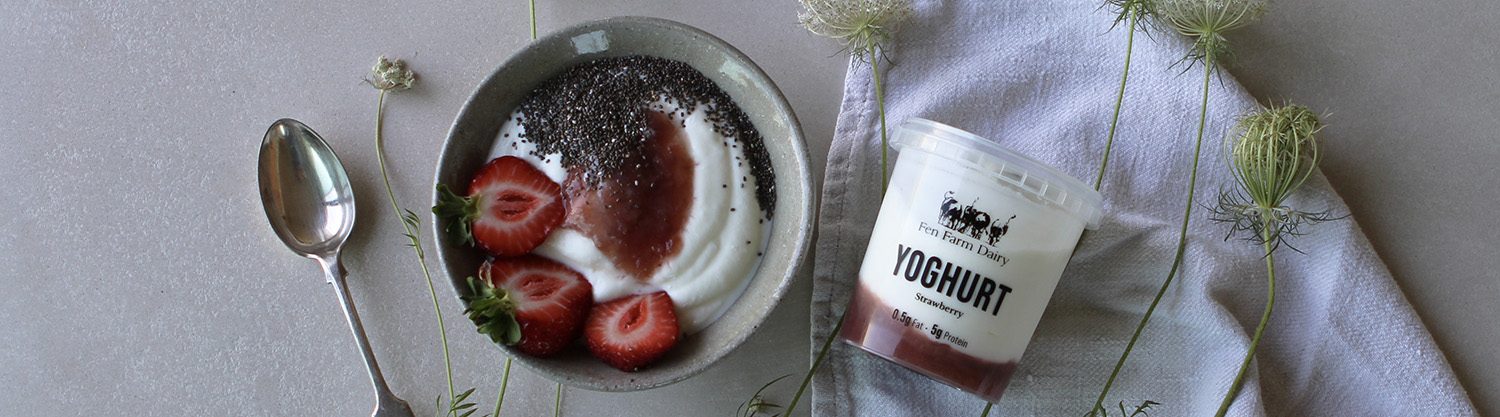 FenFarmDairy - Yoghurt Banner Strawberry