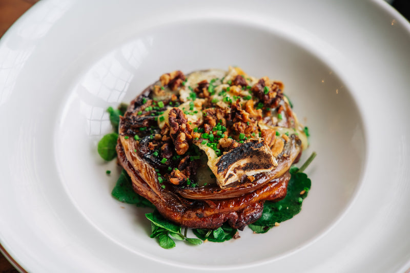 Baron Bigod and Shallot Tarte Tatin