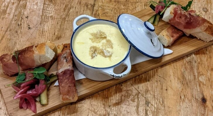 Baron Bigod Fondue by Snape Maltings’ Executive Chef Norman Ball