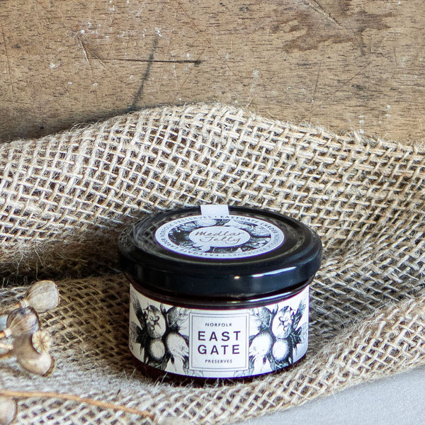 HANDMADE IN NORFOLK BY EAST GATE LARDER
A perfectly rich and sweet Medlar Jelly, handmade in Norfolk by East Gate Larder. Ideal with cheese as an alternative to quince jelly.