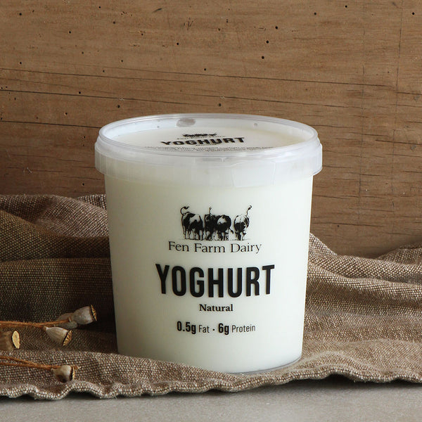 A 1kg pot of our handmade farmhouse thick skyr yoghurt.

Our skyr is virtually fat free, made with skimmed milk and naturally loaded with protein.
